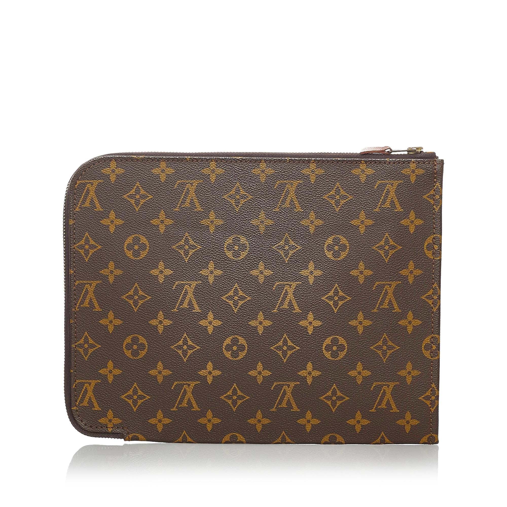 Louis Vuitton Monogram Poche Documents Portfolio (SHG-29389)