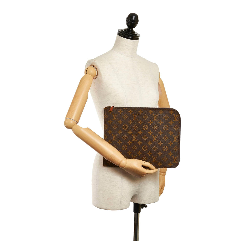 Louis Vuitton Monogram Poche Documents Portfolio (SHG-29389)