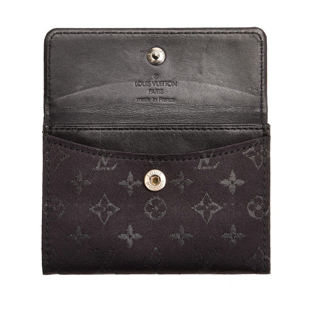 Louis Vuitton Monogram Satin Porte Monnaie Billets (SHG-29295)