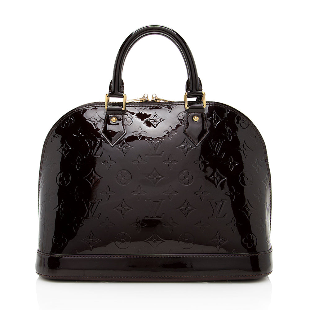 Louis Vuitton Monogram Vernis Alma PM Satchel (SHF-18640)