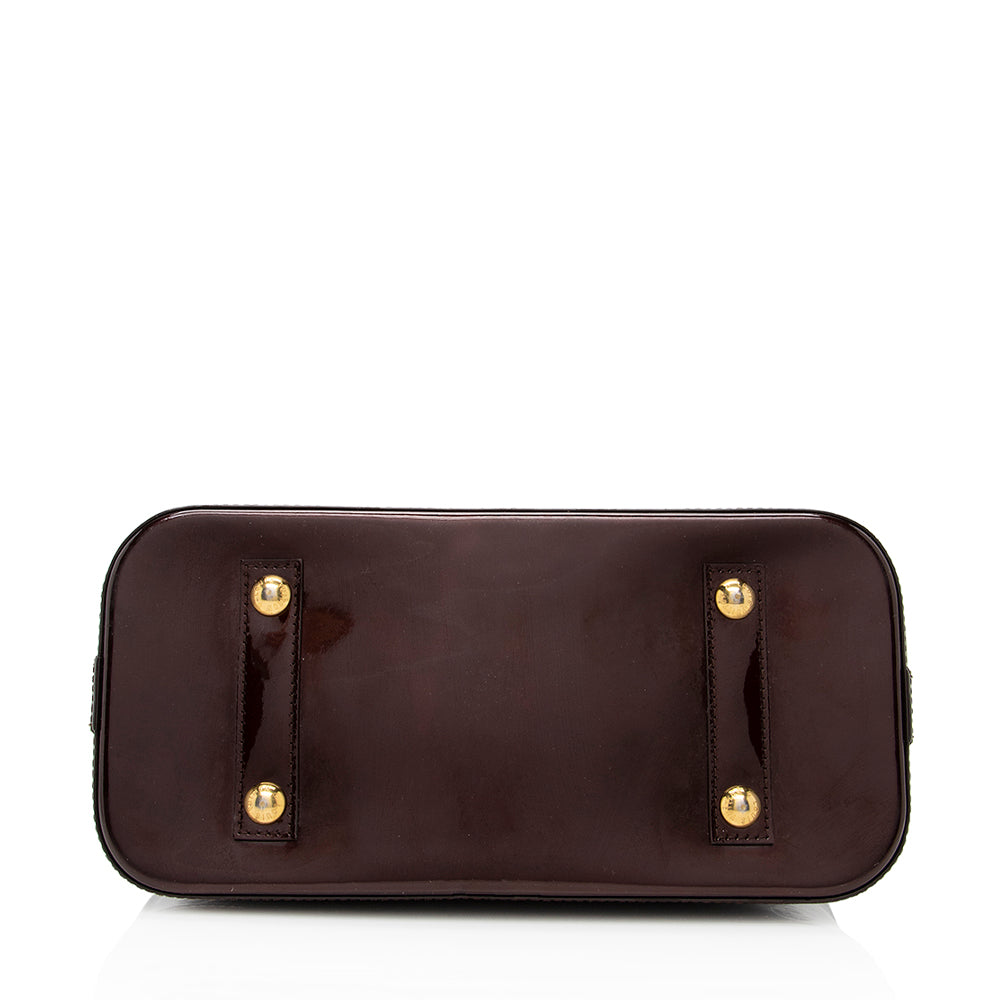 Louis Vuitton Monogram Vernis Alma PM Satchel (SHF-18640)