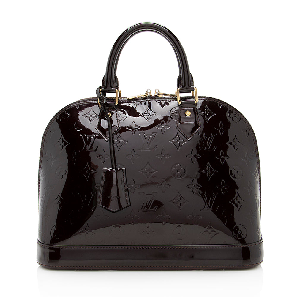 Louis Vuitton Monogram Vernis Alma PM Satchel (SHF-18640)