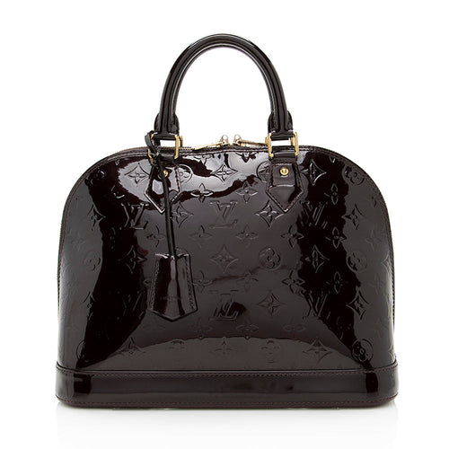 Louis Vuitton Monogram Vernis Alma PM Satchel (SHF-18640)