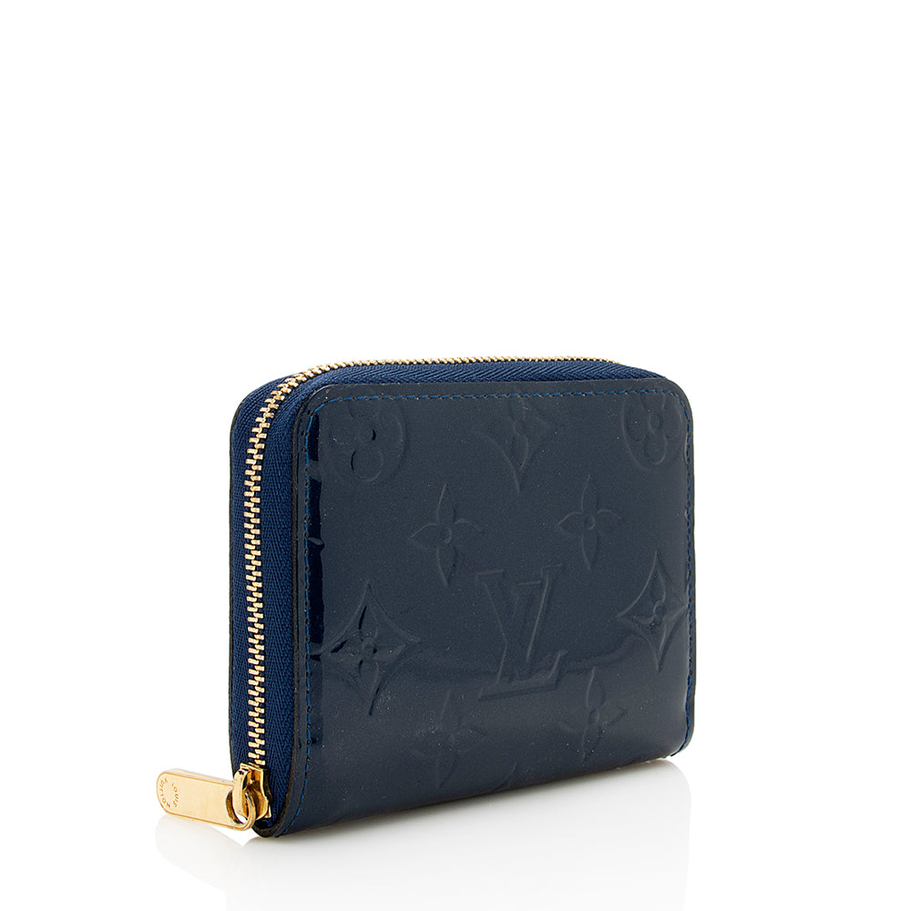 Louis Vuitton Monogram Vernis Zippy Coin Purse (SHF-18544)