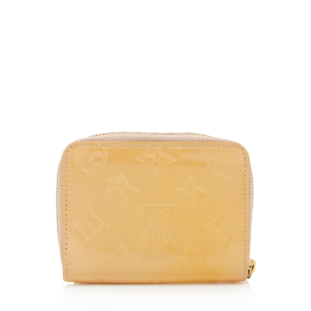 Louis Vuitton Monogram Vernis Zippy Coin Wallet (SHF-19105)
