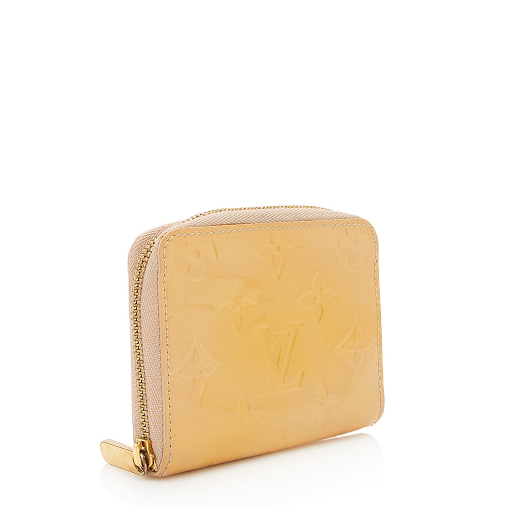 Louis Vuitton Monogram Vernis Zippy Coin Wallet (SHF-19105)