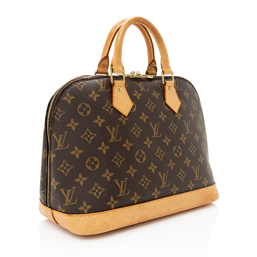 Louis Vuitton Vintage Monogram Canvas Alma PM Satchel (SHF-19119)