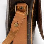 Louis Vuitton Vintage Monogram Canvas Cartouchiere GM Shoulder Bag (SHF-14736)