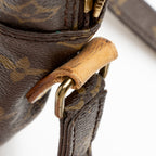 Louis Vuitton Vintage Monogram Canvas Danube GM Shoulder Bag (SHF-19108)