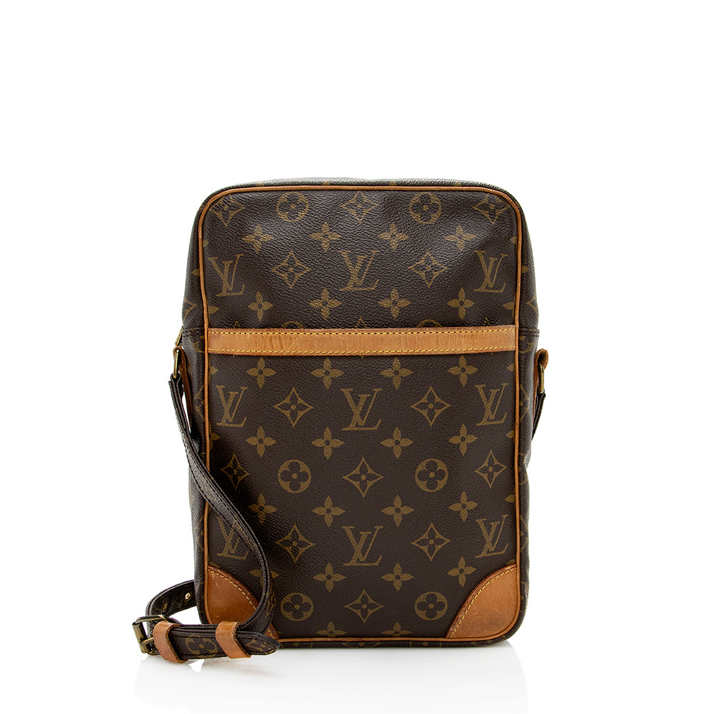 Louis Vuitton Vintage Monogram Canvas Danube GM Shoulder Bag (SHF-19108)