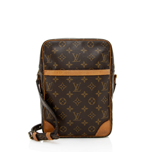 Louis Vuitton Vintage Monogram Canvas Danube GM Shoulder Bag (SHF-19108)