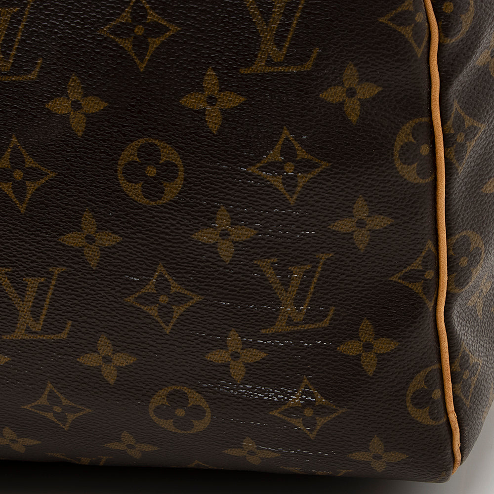 Louis Vuitton Vintage Monogram Canvas Keepall Bandouliere 55 Duffle Bag (SHF-18608)