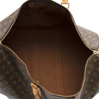 Louis Vuitton Vintage Monogram Canvas Keepall Bandouliere 55 Duffle Bag (SHF-18608)