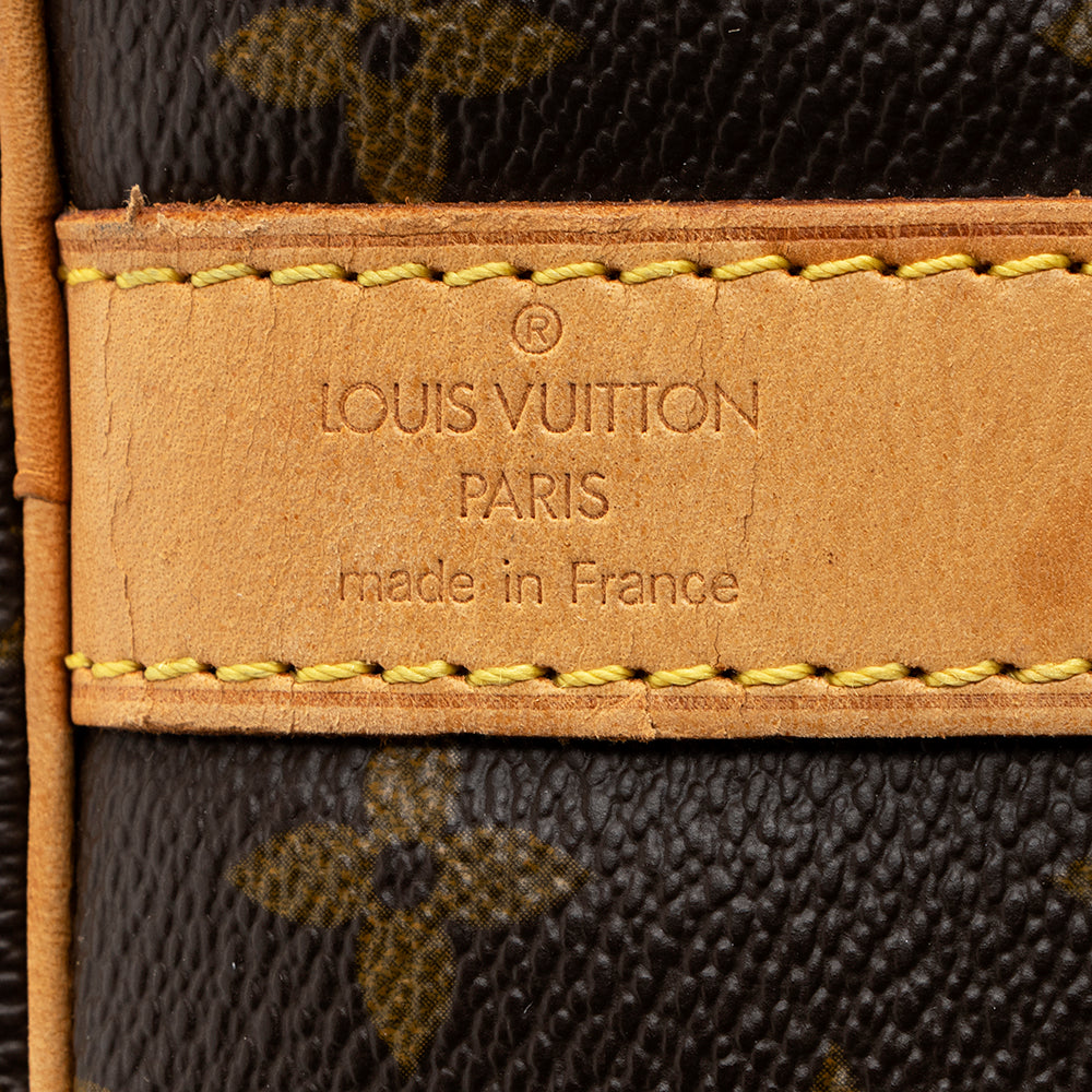 Louis Vuitton Vintage Monogram Canvas Keepall Bandouliere 55 Duffle Bag (SHF-18608)
