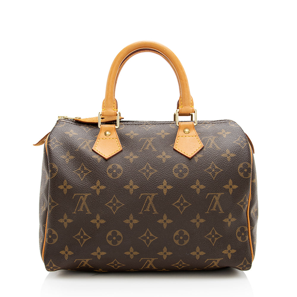 Louis Vuitton Vintage Monogram Canvas Speedy 25 Satchel (SHF-19005)