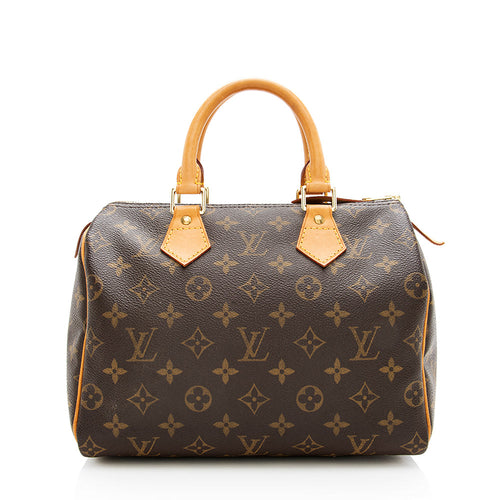 Louis Vuitton Vintage Monogram Canvas Speedy 25 Satchel (SHF-19005)