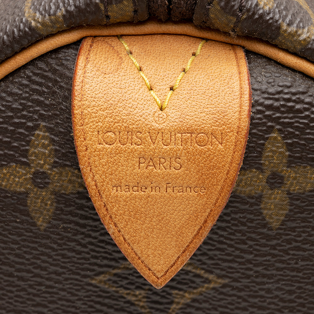 Louis Vuitton Vintage Monogram Canvas Speedy 25 Satchel (SHF-19005)