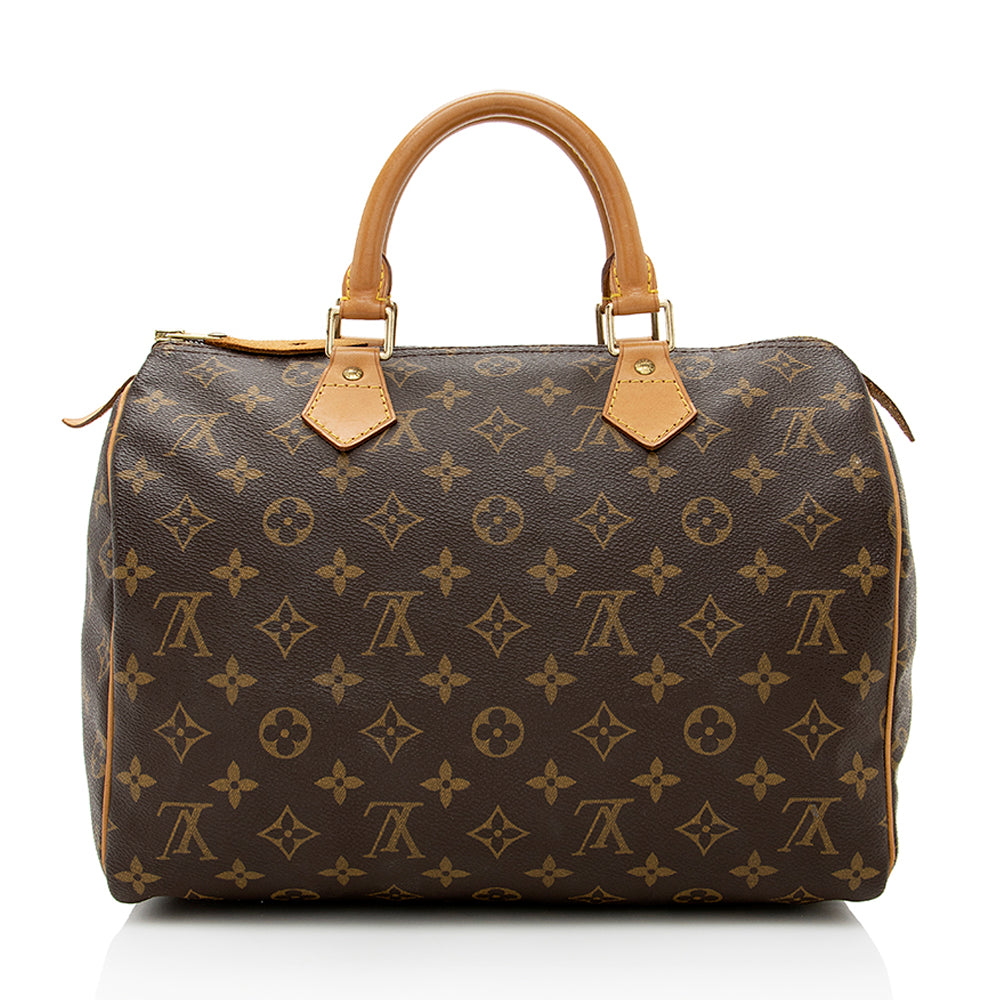 Louis Vuitton Vintage Monogram Canvas Speedy 30 Satchel (SHF-18582)