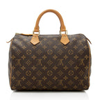 Louis Vuitton Vintage Monogram Canvas Speedy 30 Satchel (SHF-18582)
