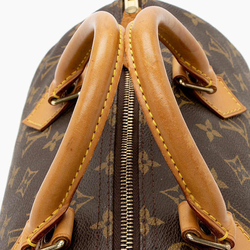 Louis Vuitton Vintage Monogram Canvas Speedy 30 Satchel (SHF-18582)