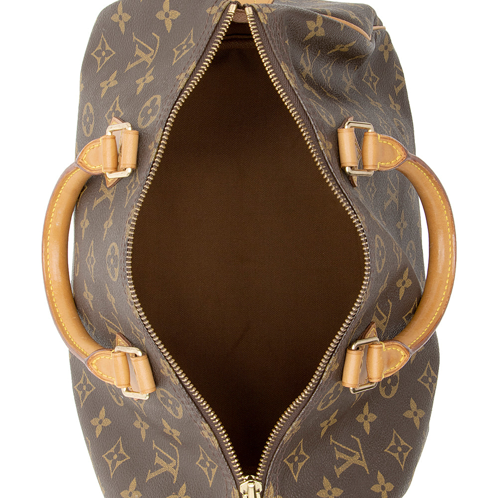 Louis Vuitton Vintage Monogram Canvas Speedy 30 Satchel (SHF-18582)
