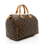 Louis Vuitton Vintage Monogram Canvas Speedy 30 Satchel (SHF-18582)