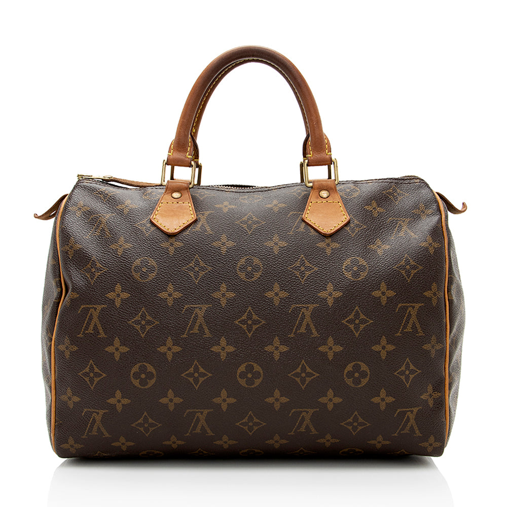 Louis Vuitton Vintage Monogram Canvas Speedy 30 Satchel - FINAL SALE (SHF-19138)