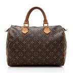 Louis Vuitton Vintage Monogram Canvas Speedy 30 Satchel - FINAL SALE (SHF-19138)