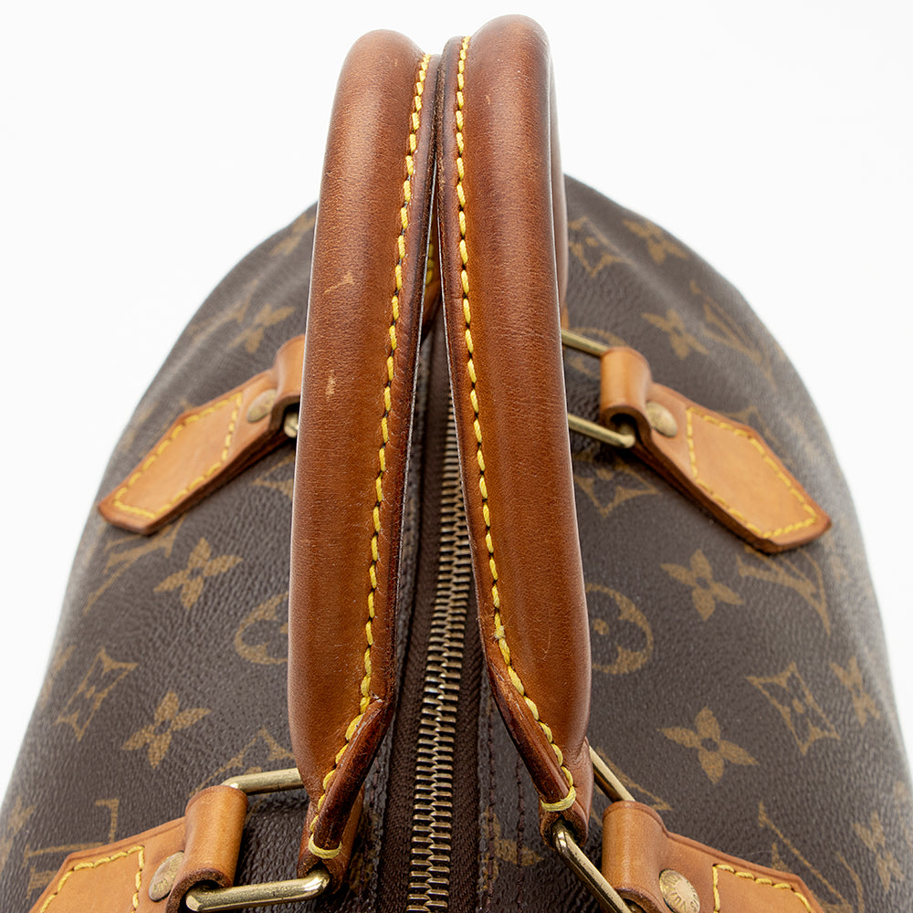 Louis Vuitton Vintage Monogram Canvas Speedy 30 Satchel - FINAL SALE (SHF-19138)