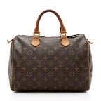 Louis Vuitton Vintage Monogram Canvas Speedy 30 Satchel - FINAL SALE (SHF-19138)