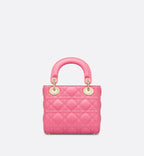 Mini Dioriviera Lady Dior Bag Candy Pink Cannage Lambskin