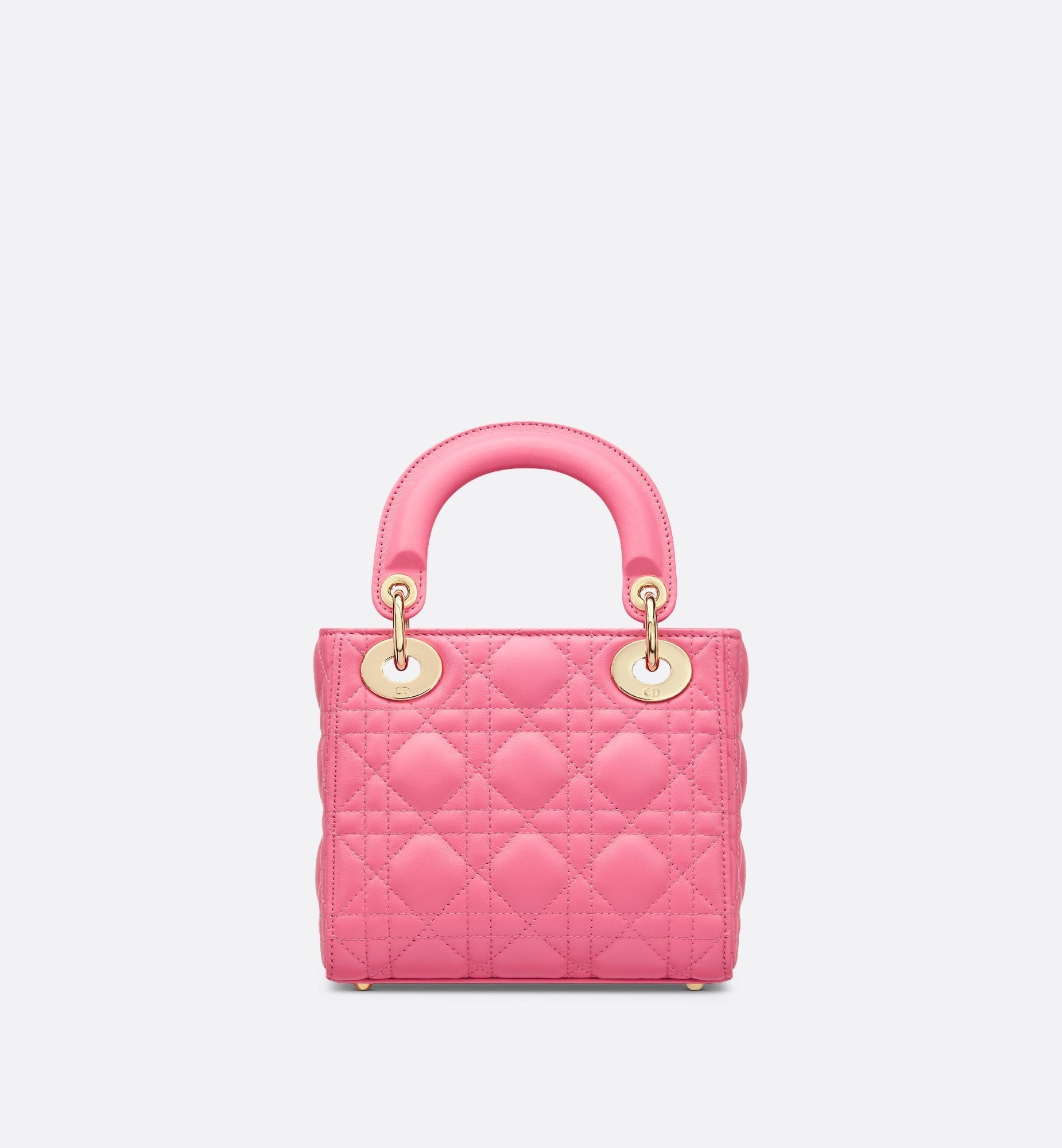 Mini Dioriviera Lady Dior Bag Candy Pink Cannage Lambskin