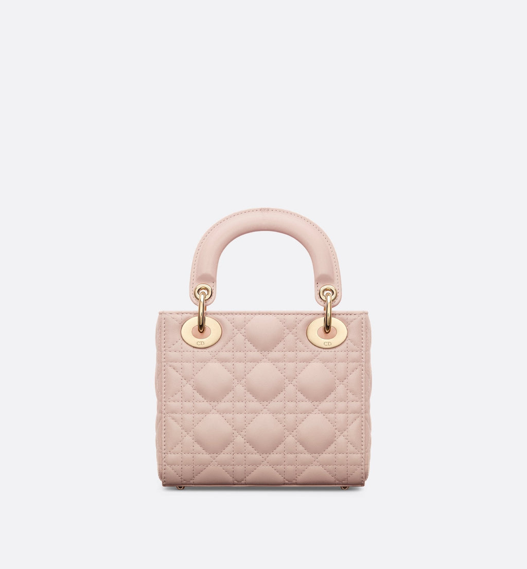 Mini Lady Dior Bag Powder Pink Cannage Lambskin