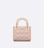 Mini Lady Dior Bag Powder Pink Cannage Lambskin