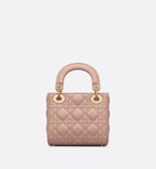 Mini Lady Dior Bag Blush Cannage Lambskin