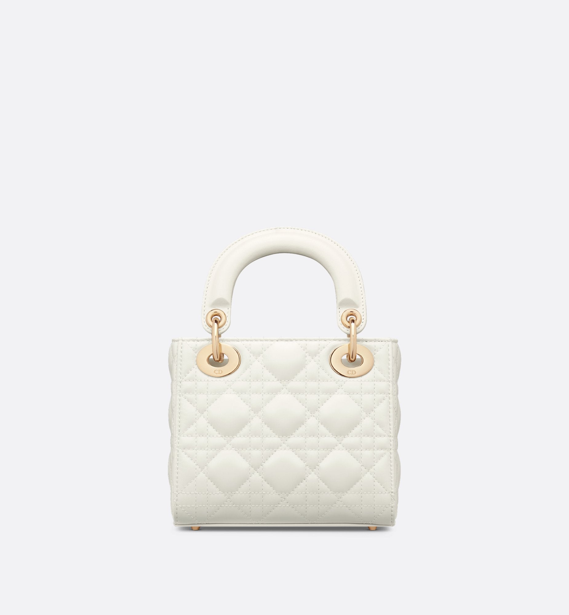 Dioramour Mini Lady Dior Bag Latte Cannage Lambskin