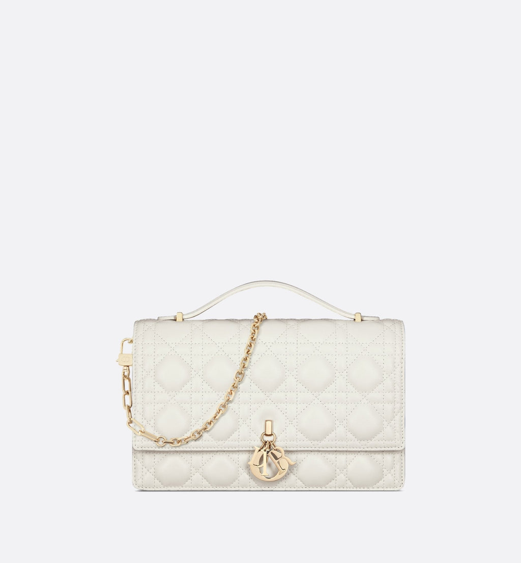 My Dior Top Handle Bag Latte Cannage Lambskin