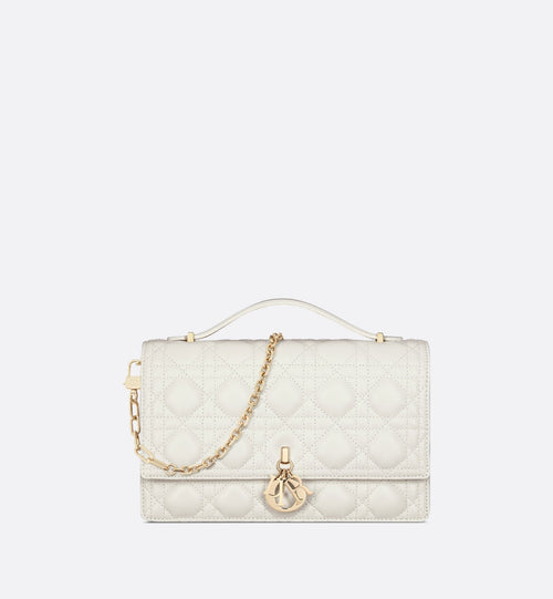 My Dior Top Handle Bag Latte Cannage Lambskin