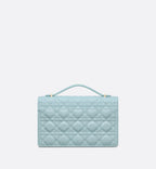 My Dior Top Handle Bag Celestial Blue Cannage Lambskin