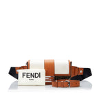 Fendi Zucca Baguette Convertible Belt Bag Brown Canvas Leather
