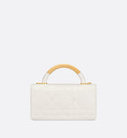 Mini Dior Ange Bag Latte Macrocannage Lambskin