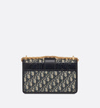 30 Montaigne Chain Bag Blue Dior Oblique Jacquard