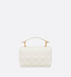 Mini Dior Jolie Top Handle Bag Latte Cannage Calfskin