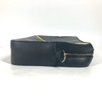 FENDI Clutch bag 7M0286 Leather / PVC black business bag Zucca logo