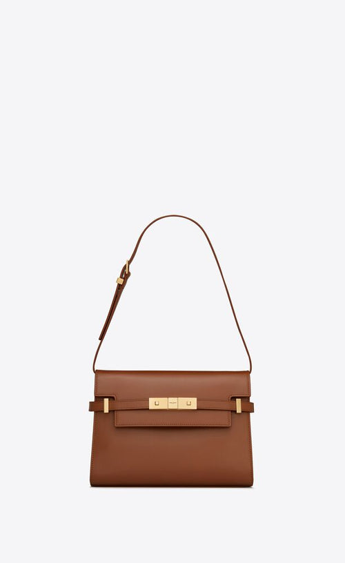 Manhattan Small Shoulder Bag In Box Saint Laurent Leather