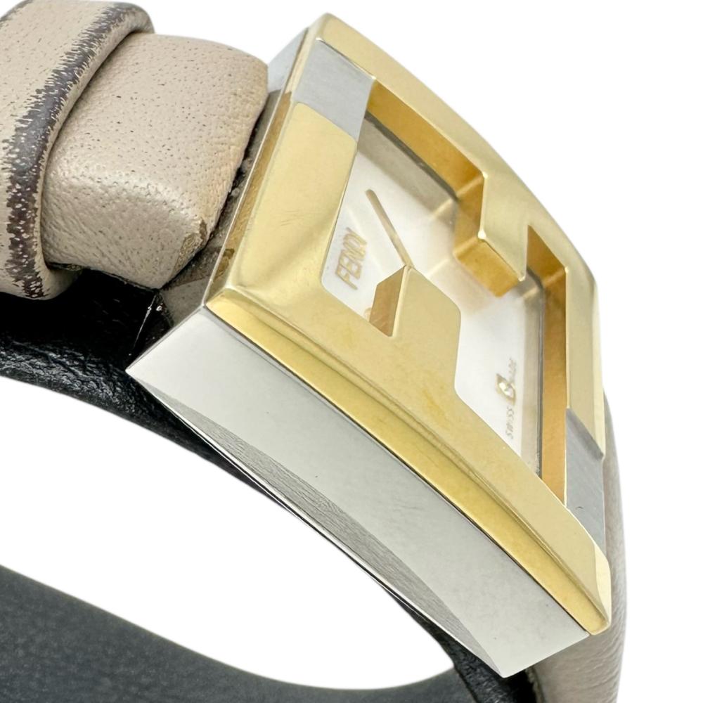 Fendi Mania Quartz Watch Stainless Steel/Leather