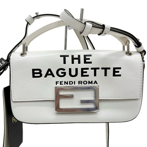 Fendi Leather Phone Baguette Shoulder Bag