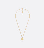 Miss Dior Necklace Gold Finish Metal And A White Resin Pearl