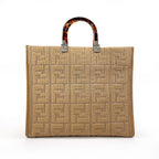 Fendi Sunshine Medium Nylon Leather Tote