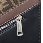 Brown Fendi Zucca 1974 Diagonal Shopping Tote